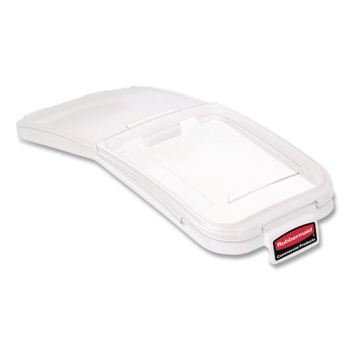 Image of Rubbermaid® Commercial FG9F7700CLR ProSave Bin Replacement Lid and Scoop, For 3600-88 ProSave Bin, 12.13 x 29 x 1.9, Clear, Plastic