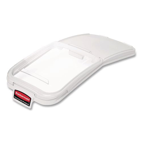 Image of Rubbermaid® Commercial FG9F7700CLR ProSave Bin Replacement Lid and Scoop, For 3600-88 ProSave Bin, 12.13 x 29 x 1.9, Clear, Plastic