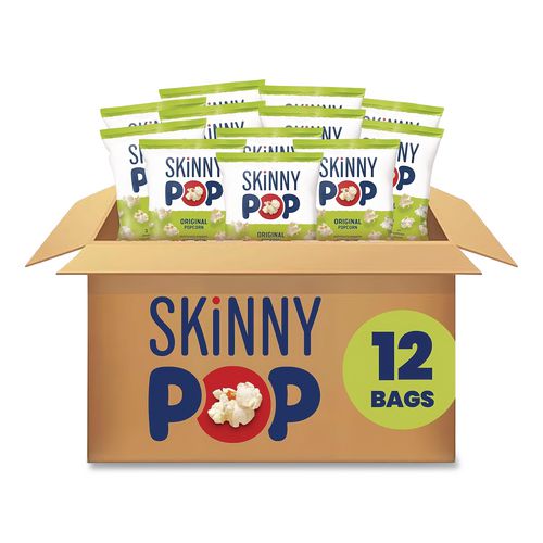 Image of SkinnyPop® SKP00408 Popcorn, Original, 1 Oz Bag, 12/carton
