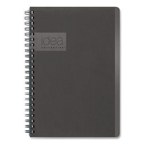 Image of Oxford 57010IC Idea Collective Professional Notebook, 1-Subject, Medium/College Rule, Gray Cover, (80) 8 x 4.87 Sheets