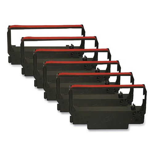Image of Alliance 2451 Cash Register Ribbon, Black/red, 6/box
