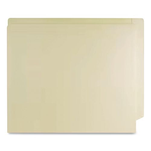 Image of Medical Arts Press® 52371 Mylar-Reinforced End Tab Fastener Folders, Straight Tab: Assorted, Expands 0.75", 2 Fasteners, Letter Size, Manila, 50/Box