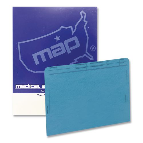 Image of Medical Arts Press® 59547BL Patient File Pocket, Letter Size, Blue, 50/Box