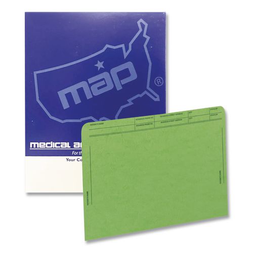 Image of Medical Arts Press® 59547GN Patient File Pocket, Letter Size, Green, 50/Box