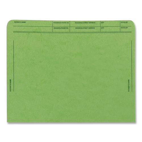 Image of Medical Arts Press® 59547GN Patient File Pocket, Letter Size, Green, 50/Box