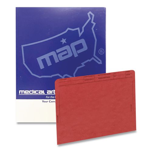 Image of Medical Arts Press® 59547RD Patient File Pocket, Letter Size, Red, 50/Box