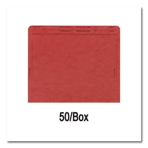 Image of Medical Arts Press® 59547RD Patient File Pocket, Letter Size, Red, 50/Box