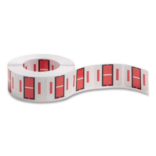 Image of Smead 67079 A-Z Color-Coded End Tab Filing Labels, I, 1 X 1.25, White, 500/roll