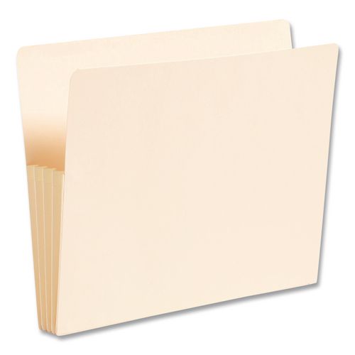 Image of Smead Manila End Tab File Pockets, 3.5" Expansion, Letter Size, Manila, 25/box