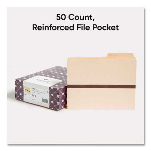 Image of Smead Manila File Pockets, 1" Expansion, Letter Size, Manila