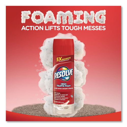 Image of RESOLVE® 19200-00706 Foam Carpet Cleaner, Foam, 22 Oz Aerosol Spray, 12/carton