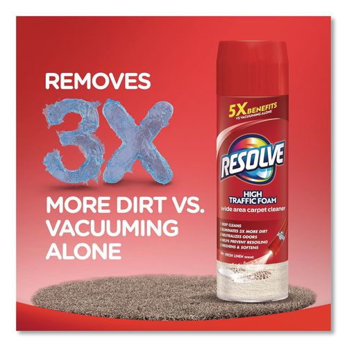 Image of RESOLVE® 19200-00706 Foam Carpet Cleaner, Foam, 22 Oz Aerosol Spray, 12/carton