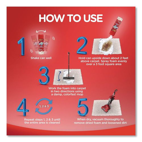 Image of RESOLVE® 19200-00706 Foam Carpet Cleaner, Foam, 22 Oz Aerosol Spray, 12/carton