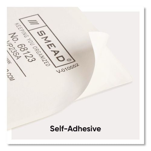 Image of Smead 68123 Self-Adhesive Poly Pockets, Top Load, 4.06 x 3, Clear, 100/Box