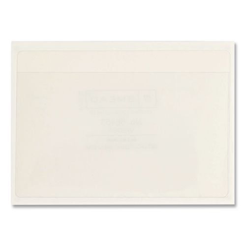 Image of Smead 68153 Self-Adhesive Poly Pockets, Top Load, 5.31 x 33.63, Clear, 100/Box
