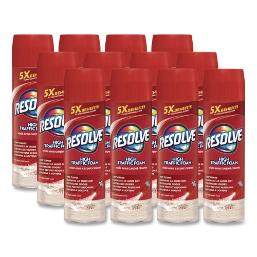 Image of RESOLVE® 19200-00706 Foam Carpet Cleaner, Foam, 22 Oz Aerosol Spray, 12/carton