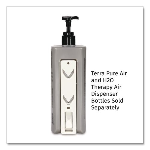 Image of Diversified Hospitality Solutions AIR01BR2 Single EcoLux Air Dispenser Bracket, For Ecolux Air Pump Dispenser Bottles, 1.19 x 0.44 x 5.69, White, 24/Carton