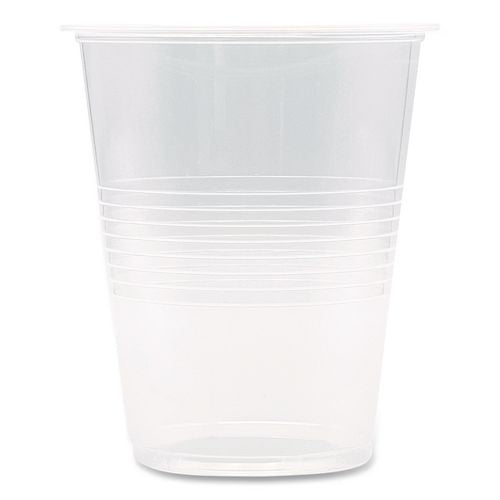 Image of Boardwalk® BWKTRANSCUP16PK Translucent Plastic Cold Cups, 16 oz, 50/Pack