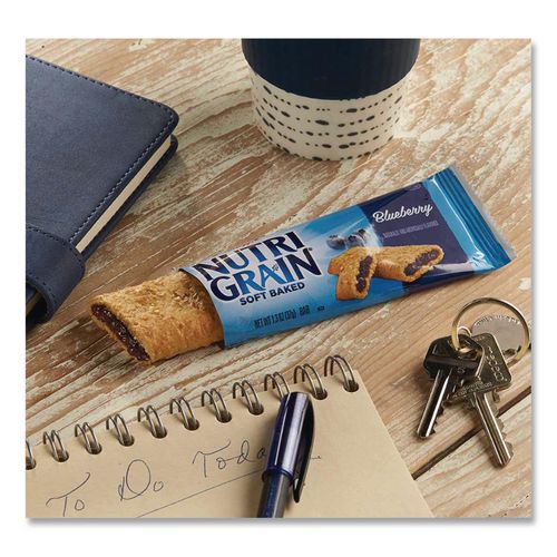 Image of Kellogg's® 511372 Nutri-Grain Soft Baked Breakfast Bars, Blueberry, Indv Wrapped 1.3 Oz Bar, 16/box