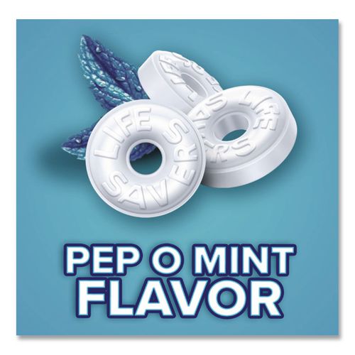 Image of LifeSavers® MMM29056 Hard Candy Mints, Pep-O-Mint, 44.93 oz Bag