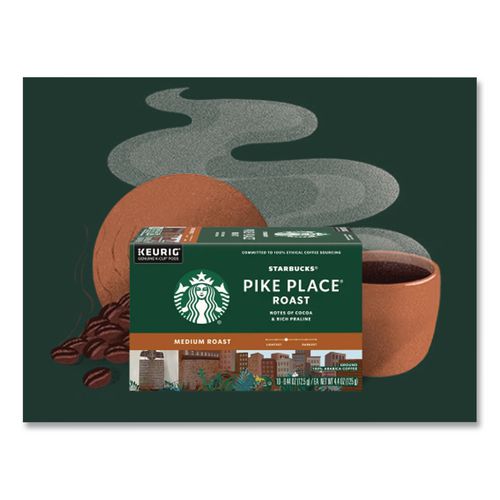 Image of Starbucks® 12434952 Pike Place Decaf Coffee K-Cups, 96/carton