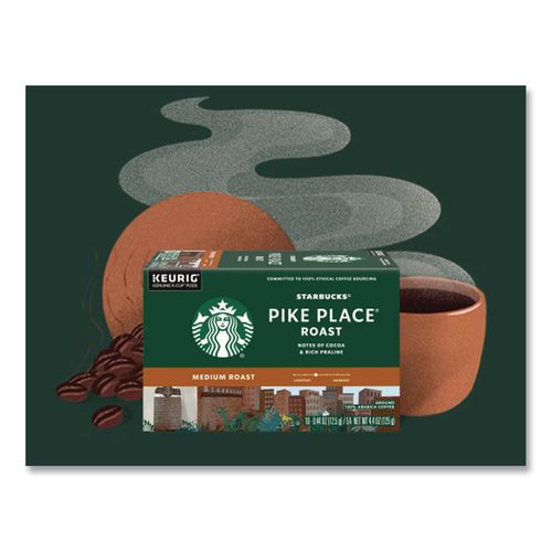 Image of Starbucks® 12434952 Pike Place Decaf Coffee K-Cups Pack, 24/box