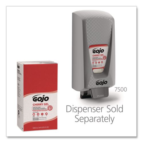 Image of GOJO® 7590-02 Cherry Gel Pumice Hand Cleaner Refill, Cherry Scent, 5,000 mL, 2/Carton