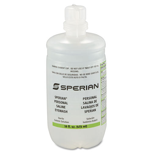 Image of Honeywell 32-000454-0000-H5 Saline Personal Eyewash Bottles, 16 Oz Bottle