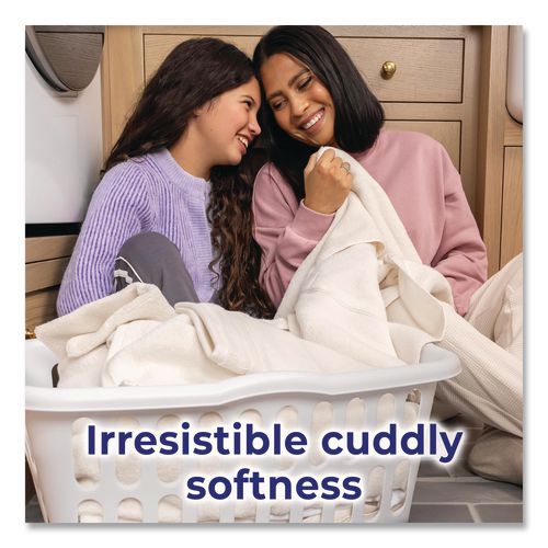 Image of Snuggle® 72613 47452 Blue Sparkle Cuddle-Up Fresh Liquid Fabric Conditioner, 66 oz Bottle, 6/Carton