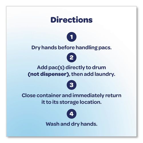 Image of all® 72613 46880 MIGHTY PACS Free Clear HE Laundry Detergent, 60 Pods/Tub, 4 Tubs/Carton