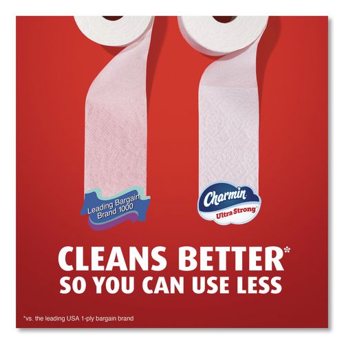 Image of Charmin® 80772596 Ultra Strong Bathroom Tissue, Mega Roll, Septic Safe, 2-Ply, White, 220 Sheets/Roll, 16 Rolls/Pack