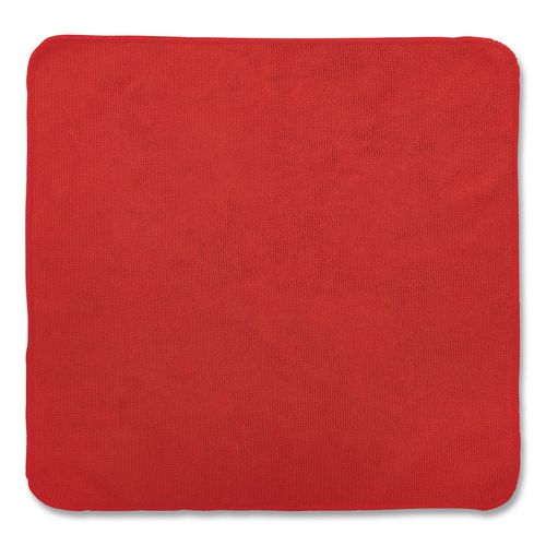 Image of Rubbermaid® Commercial 1820581 Microfiber Cleaning Cloths, 16 x 16, Red, 24/Pack