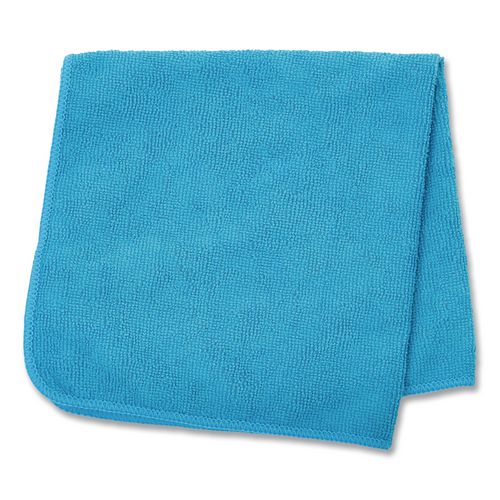 Image of Rubbermaid® Commercial 1820583 Microfiber Cleaning Cloths, 16 X 16, Blue, 24/pack