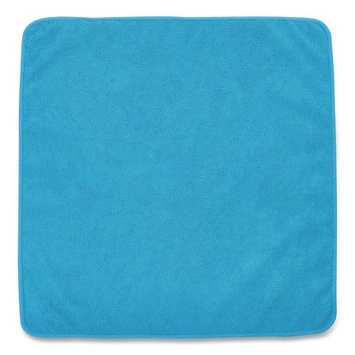 Image of Rubbermaid® Commercial 1820583 Microfiber Cleaning Cloths, 16 X 16, Blue, 24/pack
