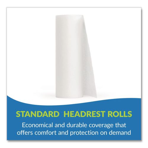 Image of TIDI® 980898 Choice Headrest Paper Roll, Smooth-Finish, 8.5" X 125 Ft, White, 25/carton