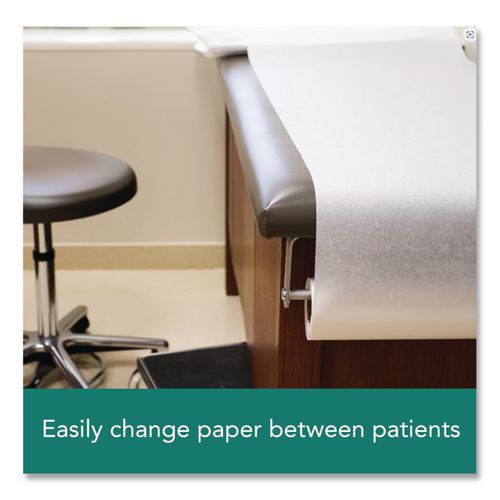 Image of TIDIÂ® Choice Exam Table Paper Roll, Crepe Texture, 21" X 125 Ft, White, 12/carton