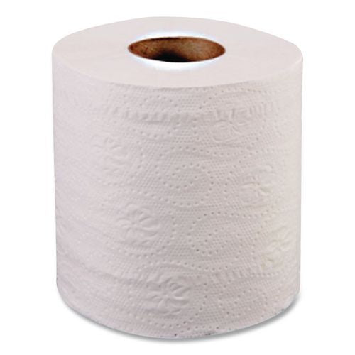 Image of Eco Green® EBW680 Recycled Two-Ply Standard Toilet Paper, Septic Safe, White, 600 Sheets/Roll, 48 Rolls/Carton