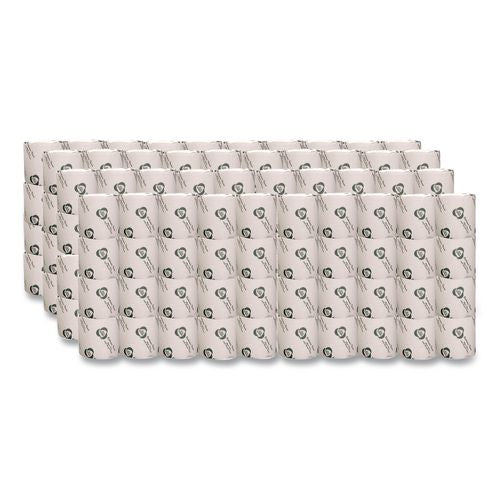 Image of Eco Green® EBW680 Recycled Two-Ply Standard Toilet Paper, Septic Safe, White, 600 Sheets/Roll, 48 Rolls/Carton