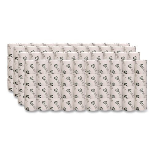 Image of Eco Green® EB8543 Recycled Two-Ply Standard Toilet Paper, Septic Safe, White, 550 Sheets/Roll, 80 Rolls/Carton