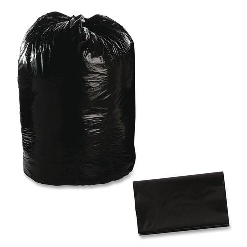 Image of Stout® by Envision T4349B15 Total Recycled Content Plastic Trash Bags, 56 gal, 1.5 mil, 43" x 49", Black/Brown, 100/Carton