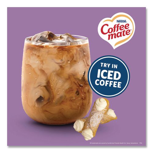 Image of Coffee mateÂ® Bulk Liquid Coffee Creamer, Italian Sweet Cream, 0.38 oz Mini Cups, 180/Carton