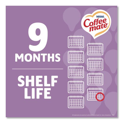 Image of Coffee mateÂ® Bulk Liquid Coffee Creamer, Italian Sweet Cream, 0.38 oz Mini Cups, 180/Carton