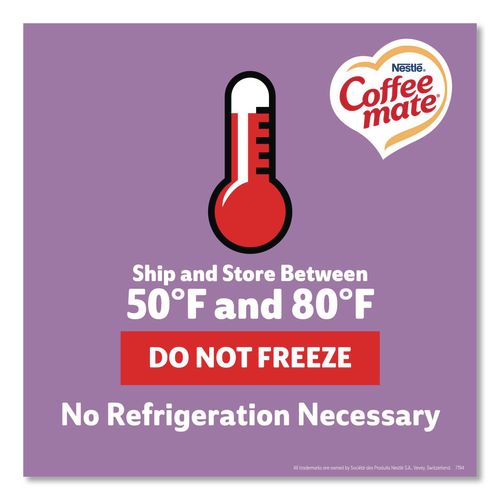 Image of Coffee mateÂ® Bulk Liquid Coffee Creamer, Italian Sweet Cream, 0.38 oz Mini Cups, 180/Carton