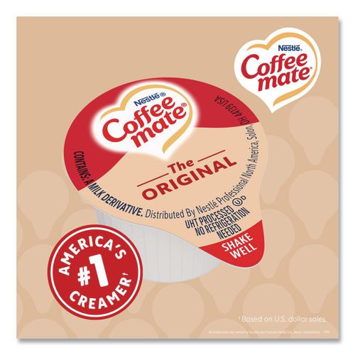 Image of Coffee mate® 11000372 Liquid Coffee Creamer, Original, 0.38 Oz Mini Cups, 360/carton