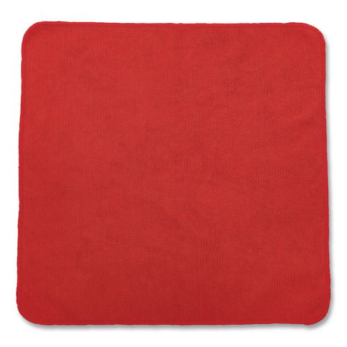 Image of Rubbermaid® Commercial 1820577 Microfiber Cleaning Cloths, 12 X 12, Red, 24/pack