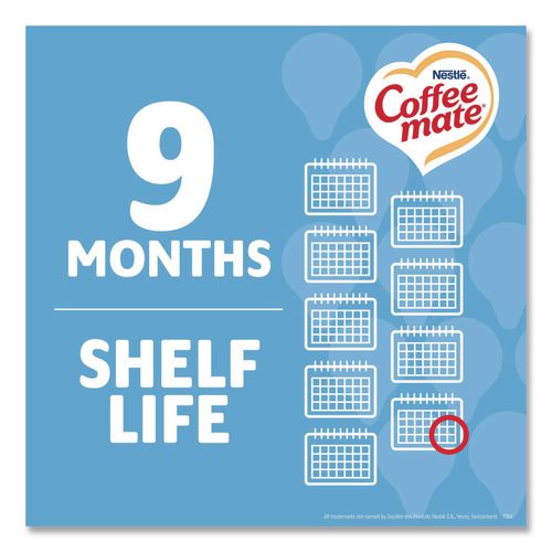 Image of Coffee mate® 11000373 Liquid Coffee Creamer, French Vanilla, 0.38 Oz Mini Cups, 180/carton