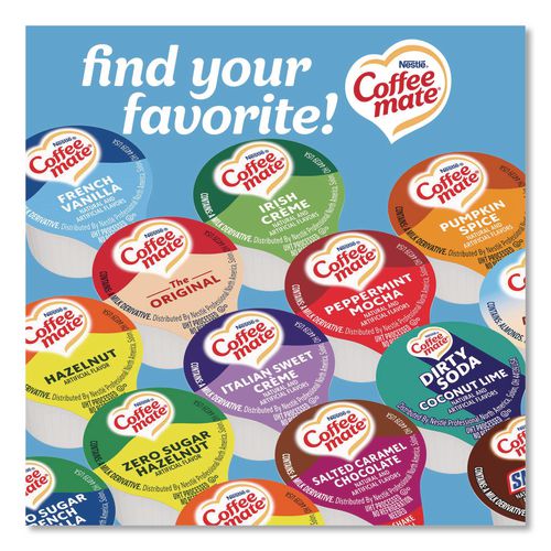 Image of Coffee mate® 11000373 Liquid Coffee Creamer, French Vanilla, 0.38 Oz Mini Cups, 180/carton