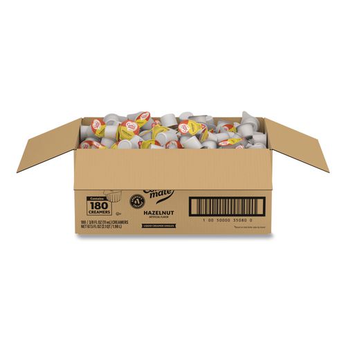 Image of Coffee mate® 11000374 Liquid Coffee Creamer, Hazelnut, 0.38 Oz Mini Cups, 180/carton