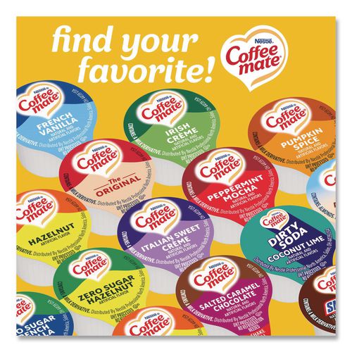 Image of Coffee mate® 11000374 Liquid Coffee Creamer, Hazelnut, 0.38 Oz Mini Cups, 180/carton