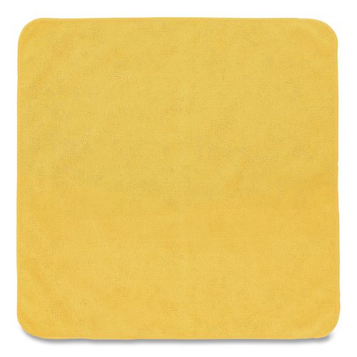 Image of Rubbermaid® Commercial 1820584 Microfiber Cleaning Cloths, 16 X 16, Yellow, 24/pack